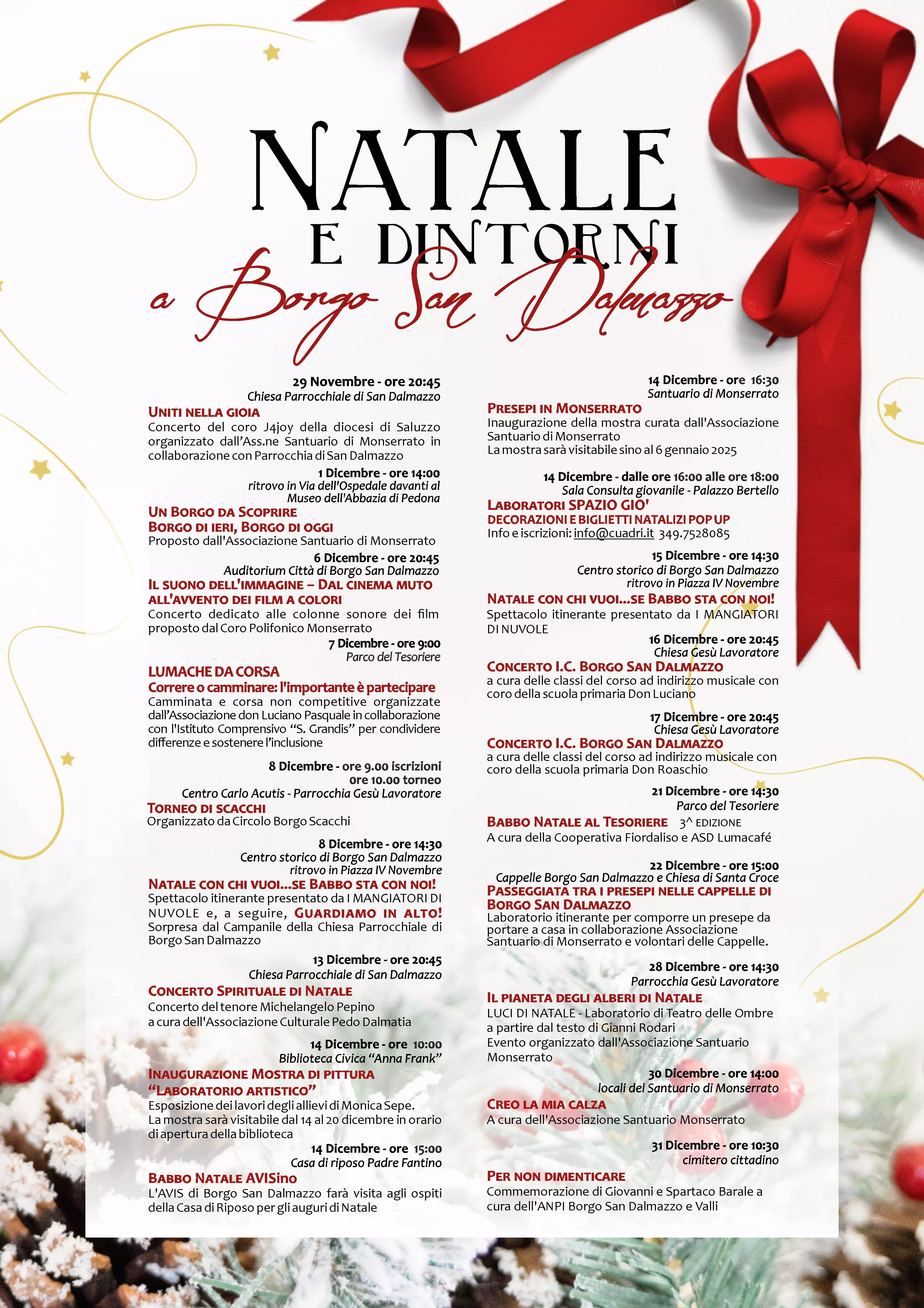 Natale e dintorni a Borgo San Dalmazzo