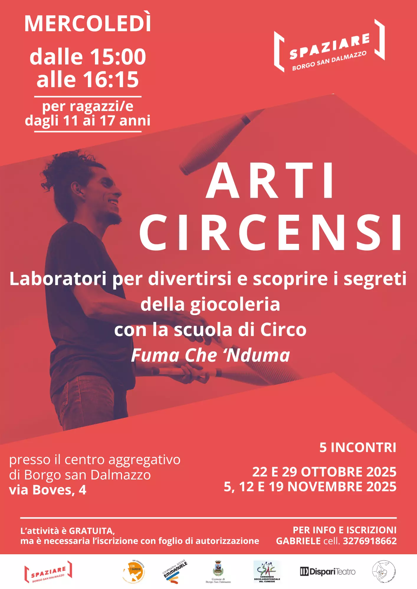 La locandina dell'iniziativa