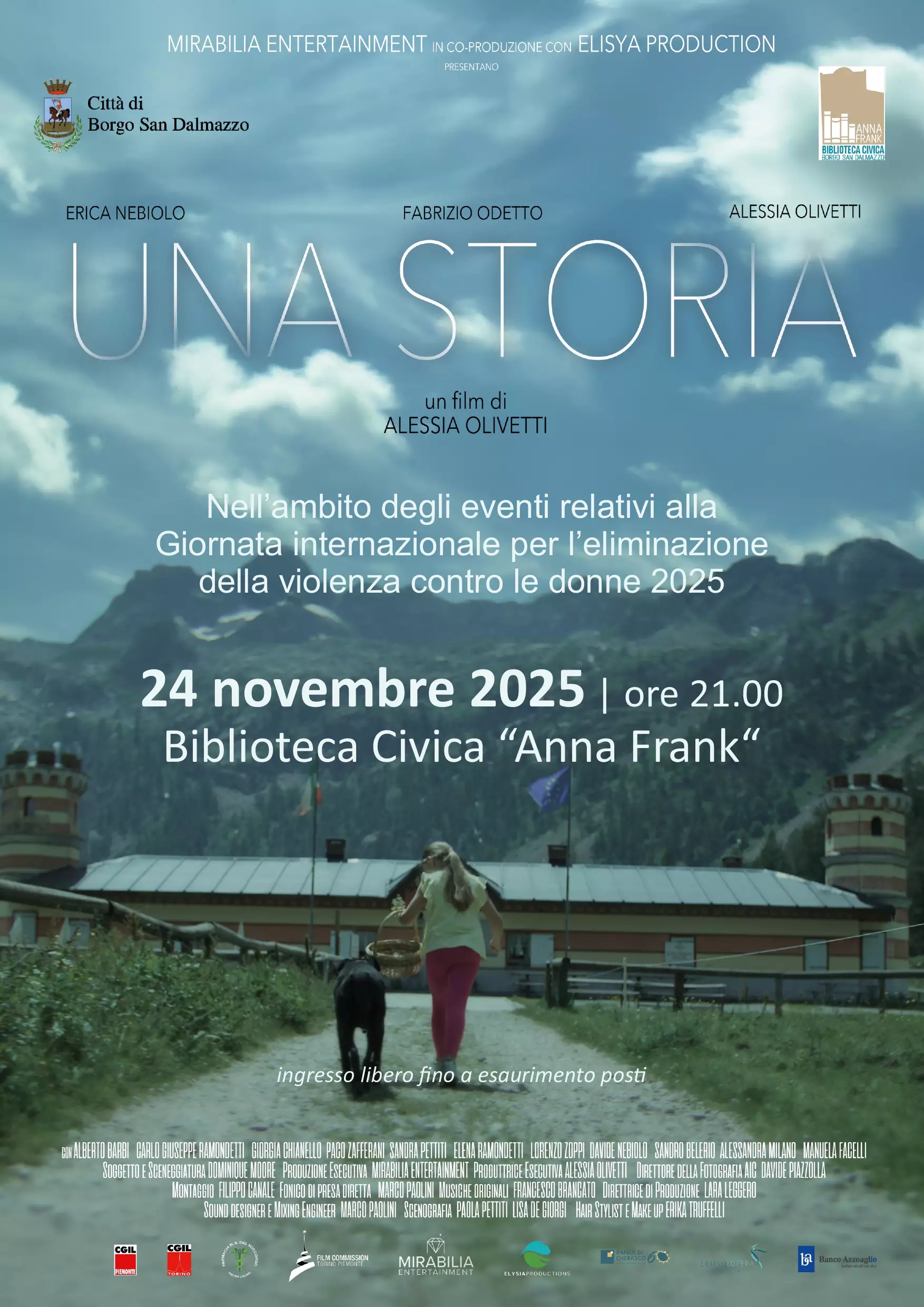 La locandina della serata