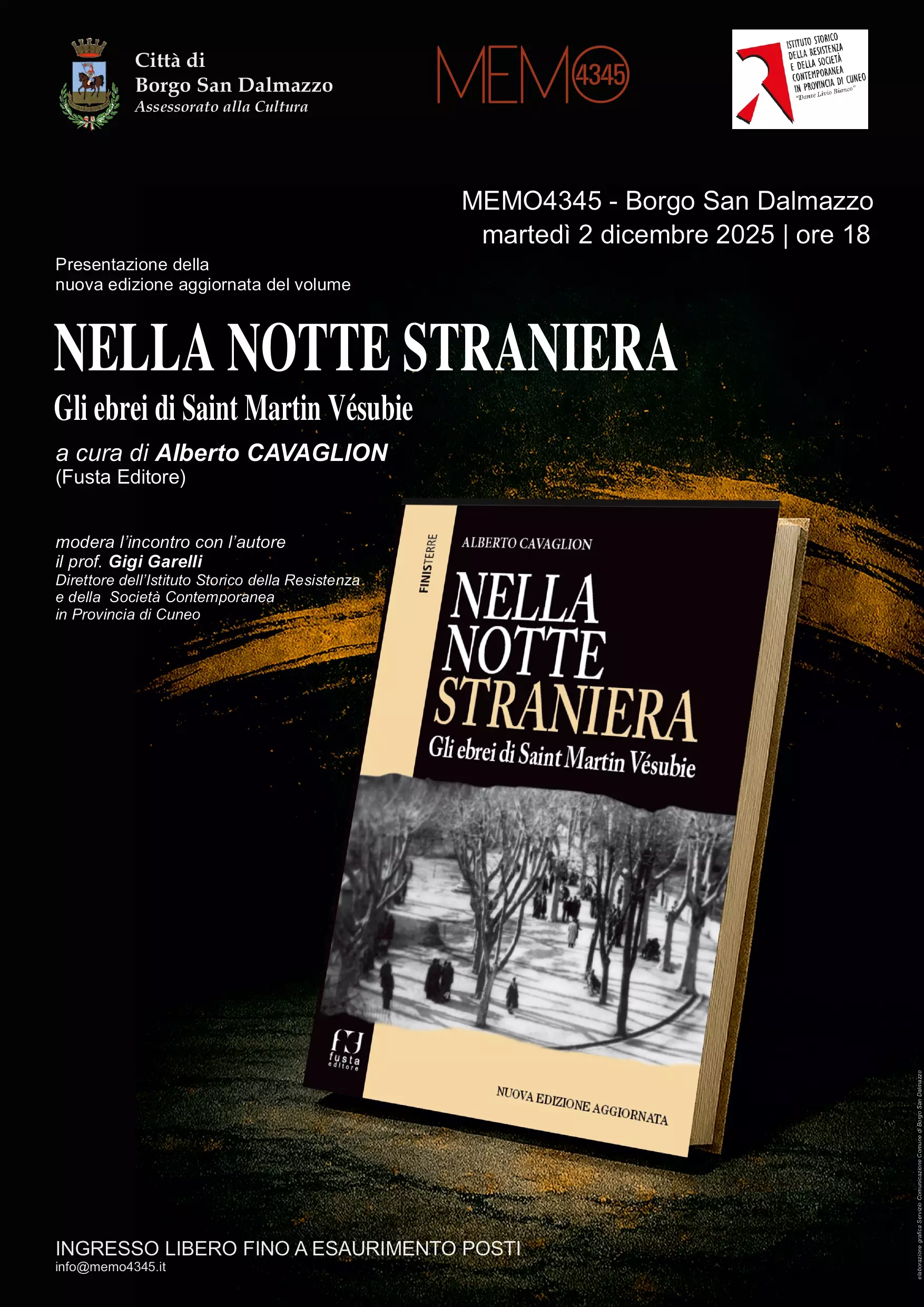 La locandina della presentazione