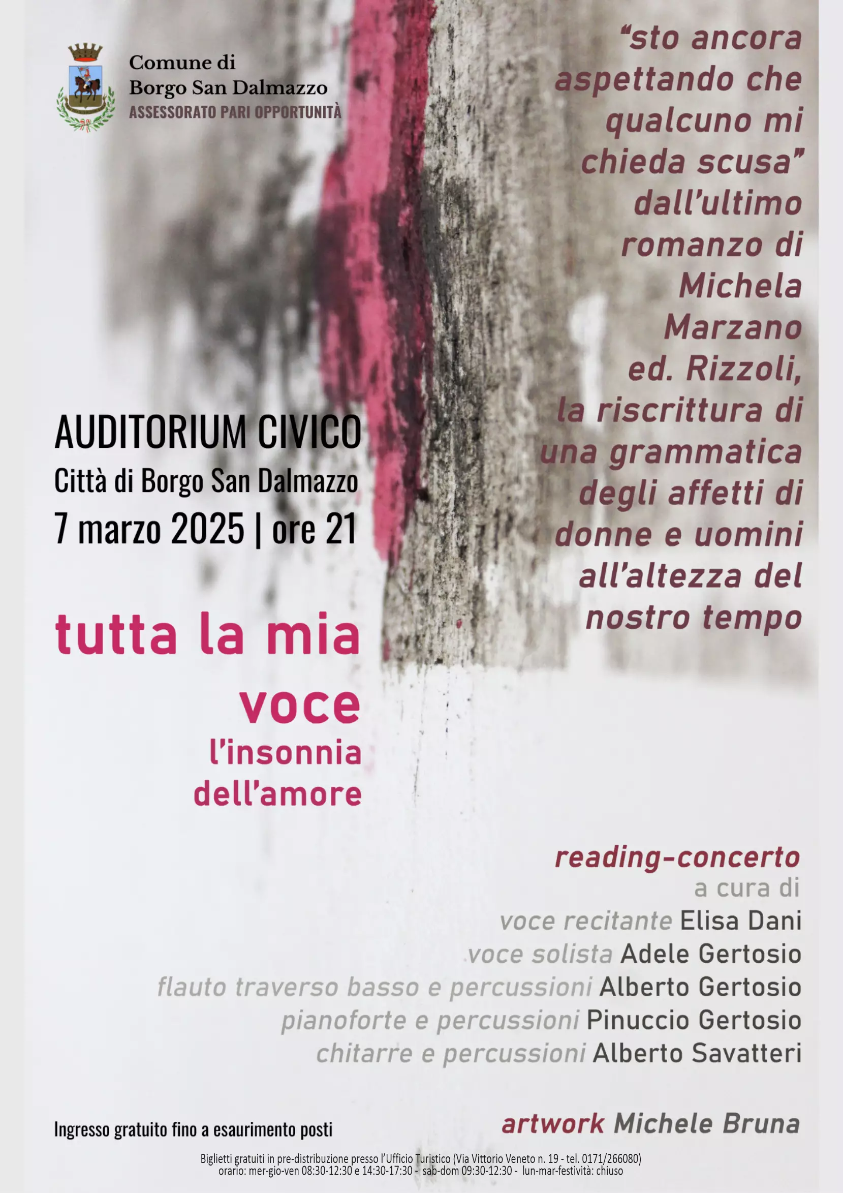 La locandina di “Tutta la mia voce – L’insonnia dell’amore”