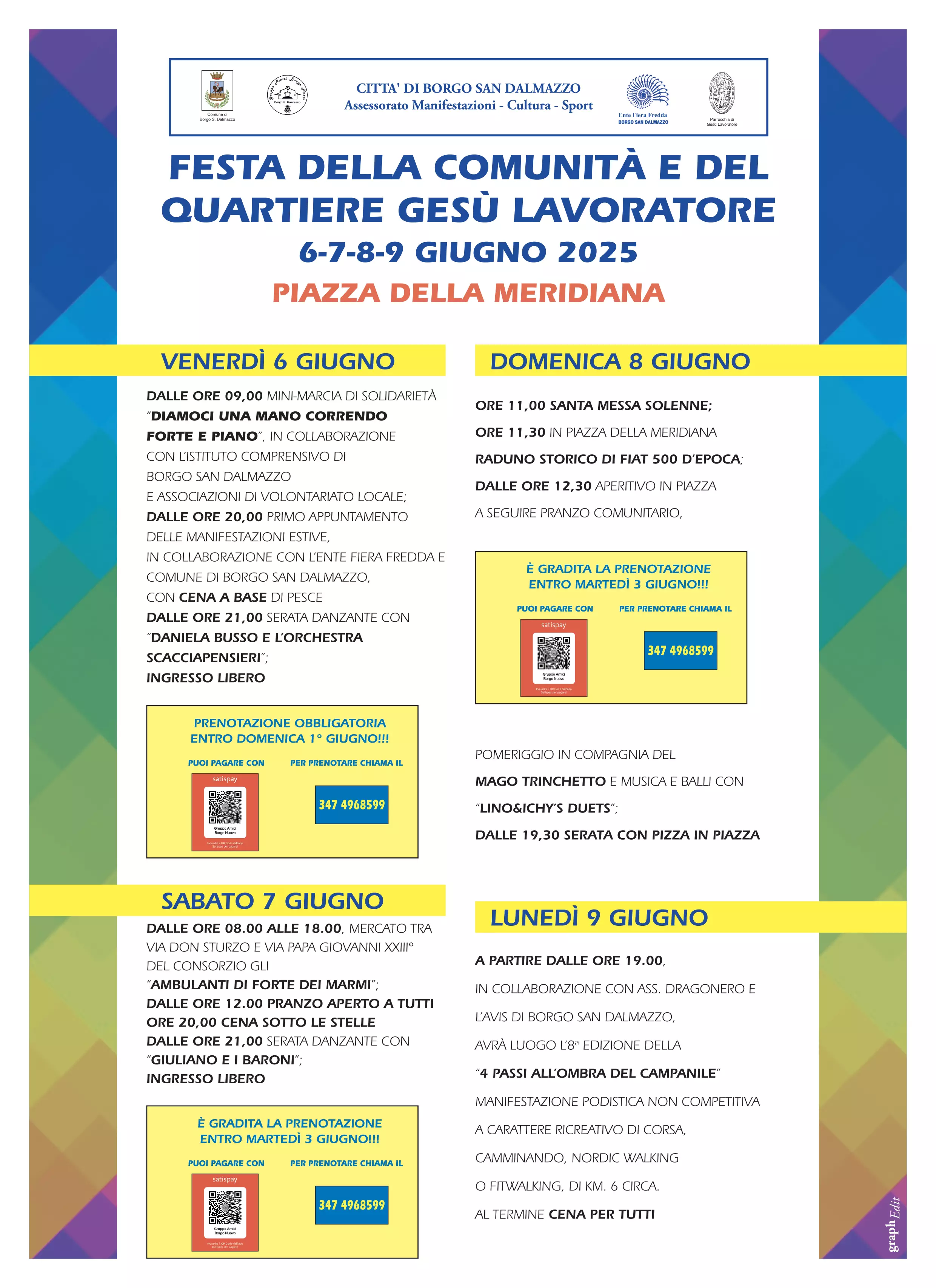 Il programma della manifestazione