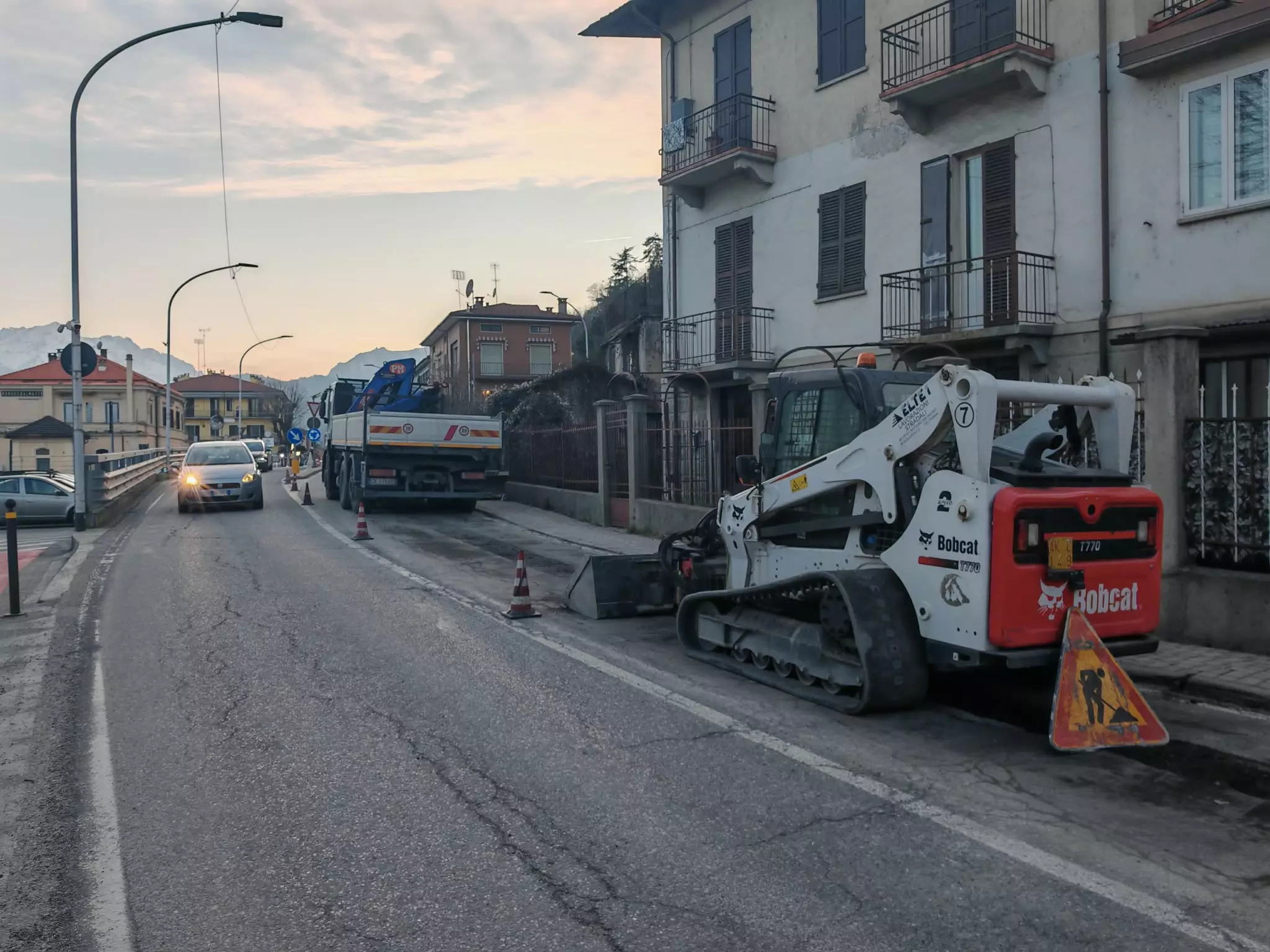Lavori in via Vittorio Veneto / corso Nizza (immagine di repertorio)