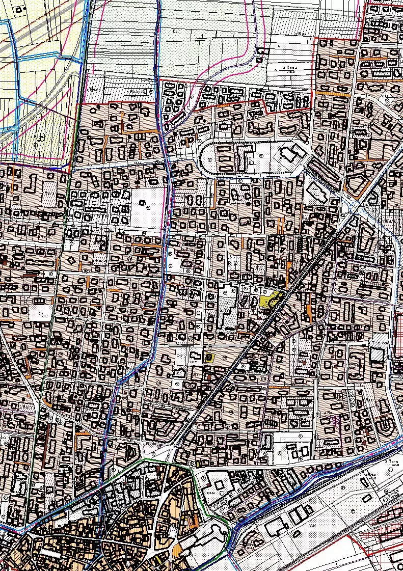 Un estratto grafico del PRGC di Borgo San Dalmazzo
