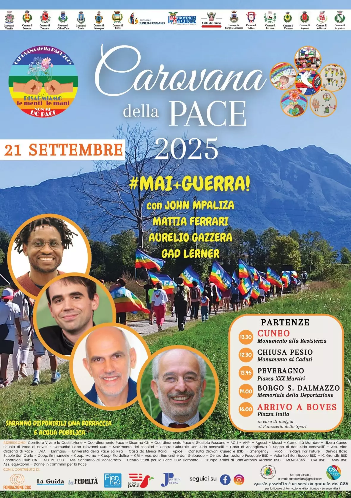 La locandina della Carovana della Pace 2025