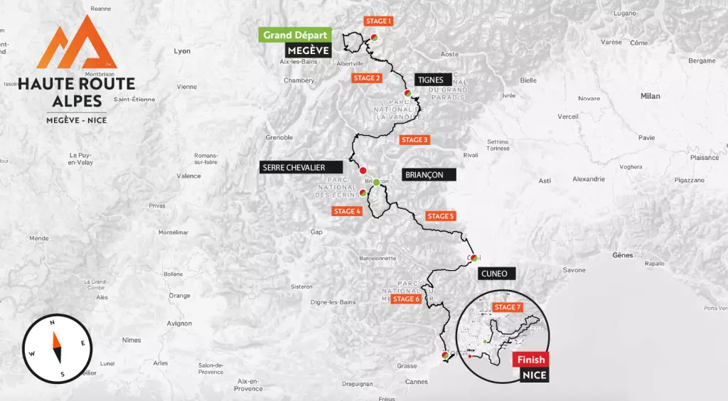 Il percorso di Haute Route Alpes