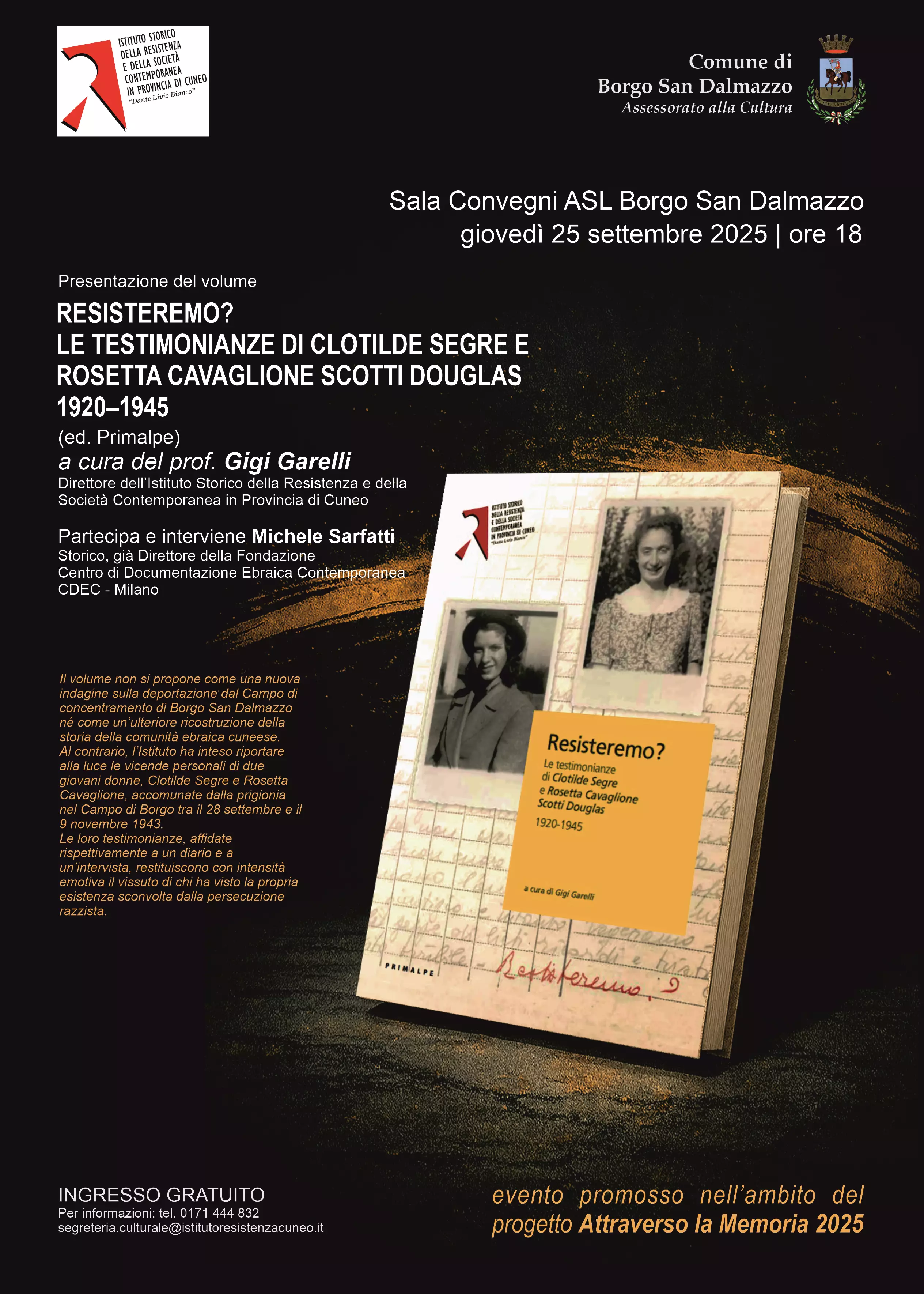La locandina della presentazione