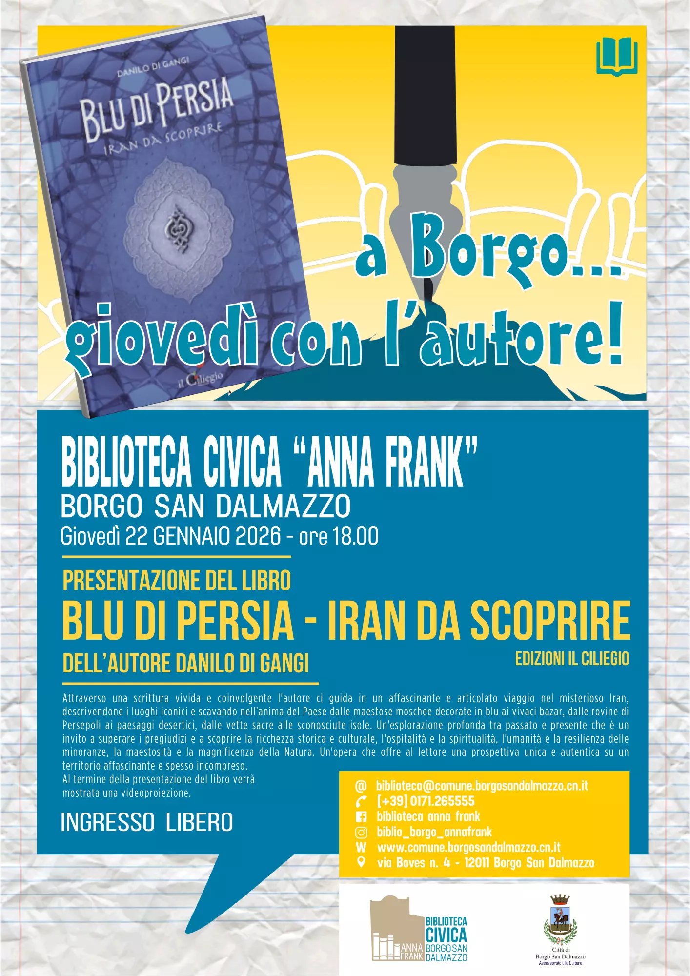 La locandina dell'appuntamento 