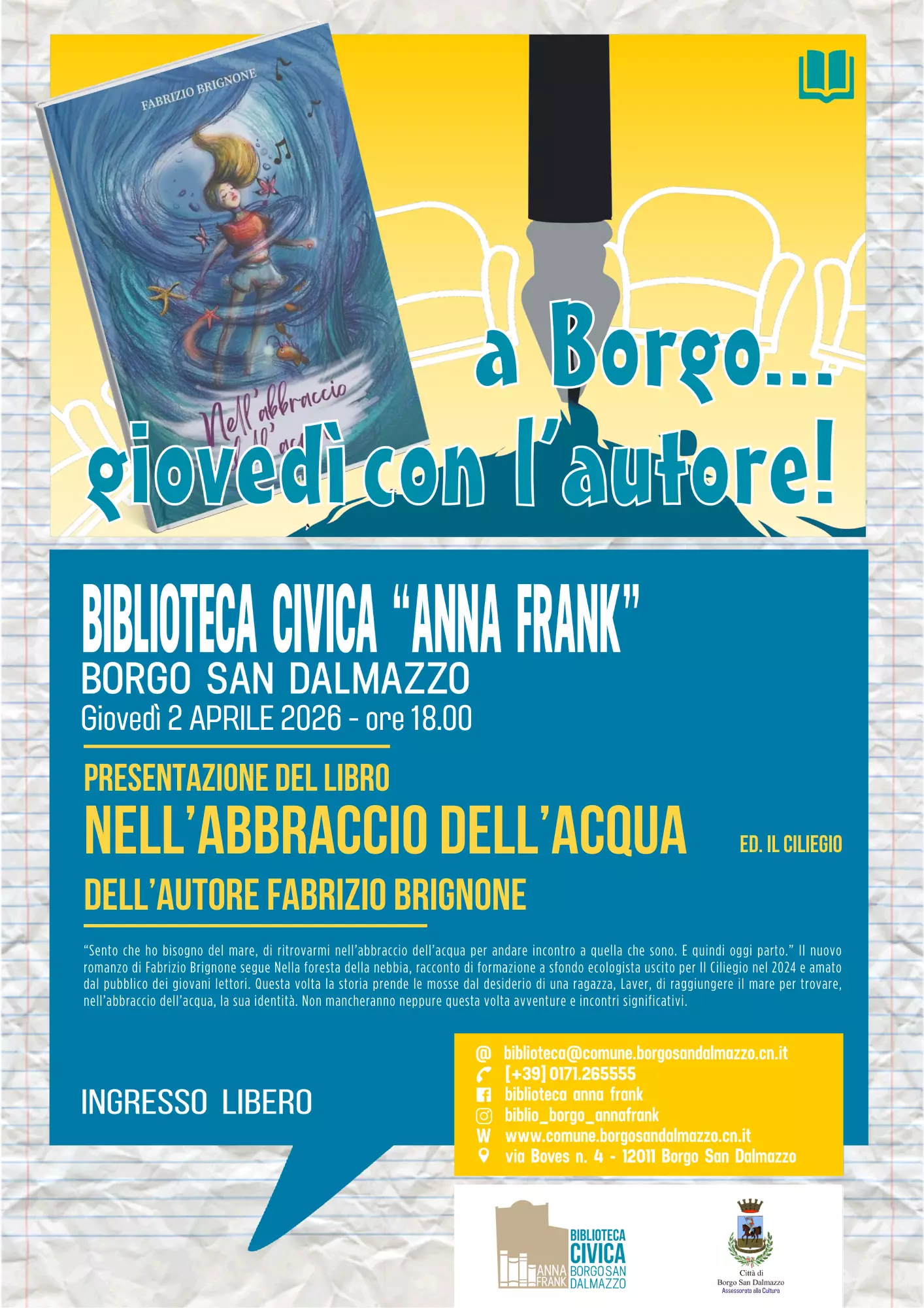 La locandina della presentazione